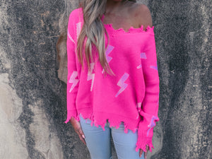 ELECTRIC PINK SWEATER
